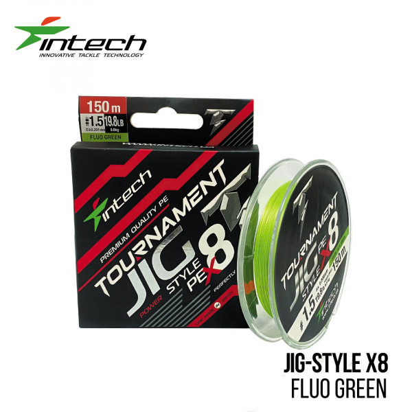 Шнур плетеный Intech Tournament Jig Style PE X8 Lime Green 150m