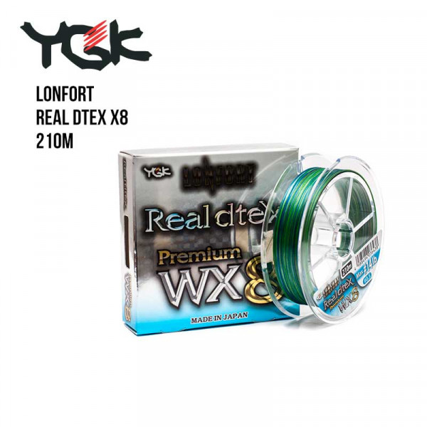 Шнур плетеный YGK LONFORT Real Dtex X8 210m
