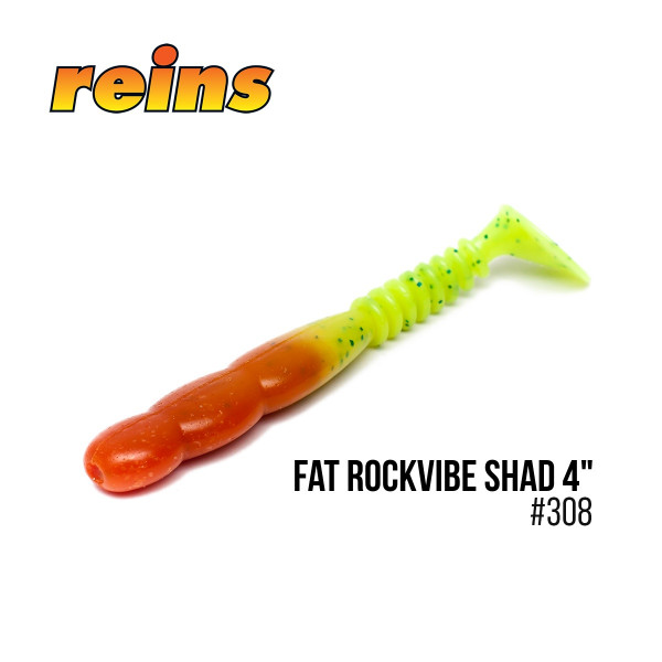 Приманка Reins Fat Rockvibe Shad 4"