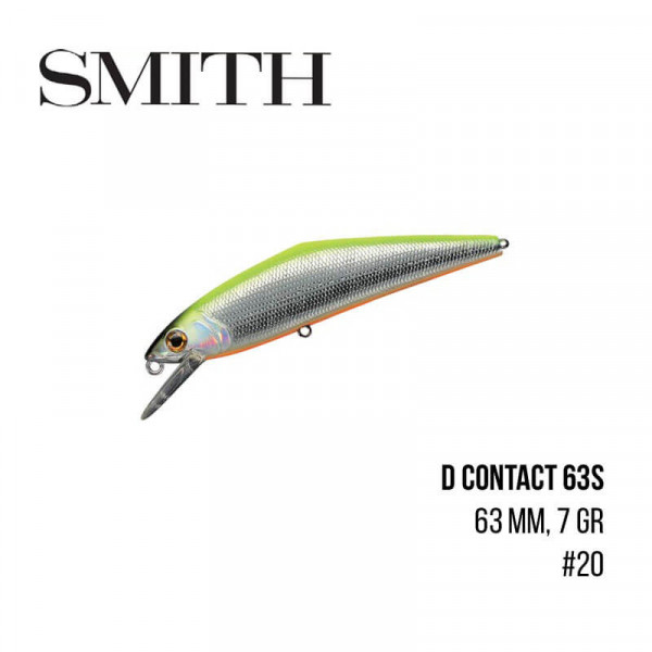 На фото Воблер Smith D Contact 63S (63mm, 7g)