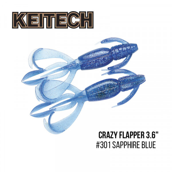 На фото Приманка Keitech Crazy Flapper 3.6 (7шт)