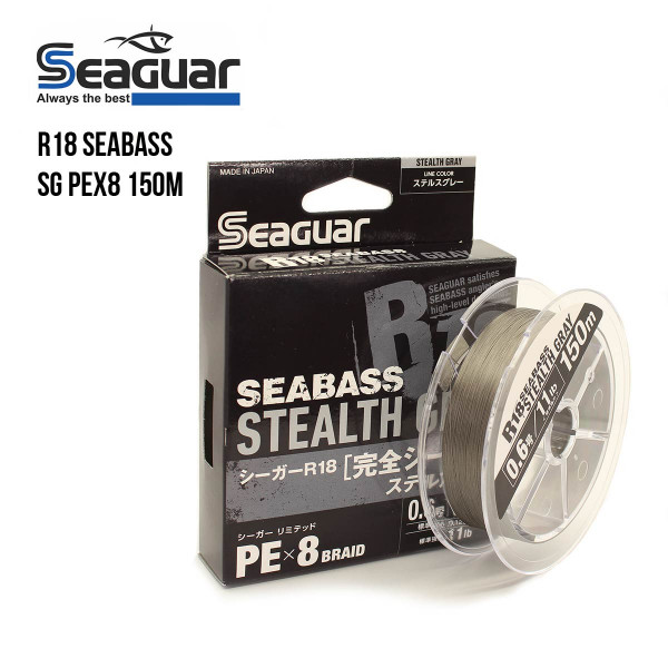 Шнур плетеный Seaguar R18 Seabass SG PEx8, 150м