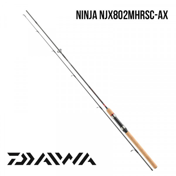 На фото Удилище Daiwa Ninja NJX802MHRSC-AX 2.4m 30-70gr