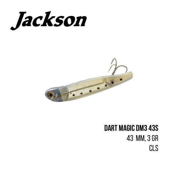 На фото Воблер Jackson Dart Magic DM3 43S (43mm, 3g)
