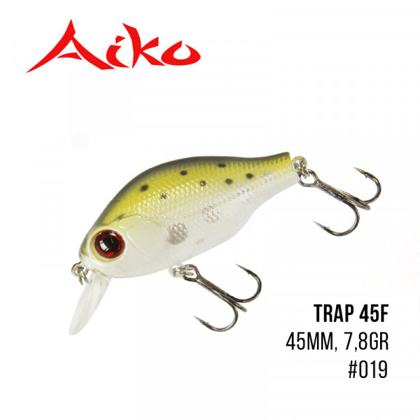 Воблер Aiko Trap 45F (45mm, 7,8gr, 1m)