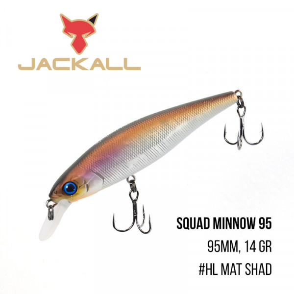Воблер Jackall Squad Minnow 95SP (95mm, 14 gr)