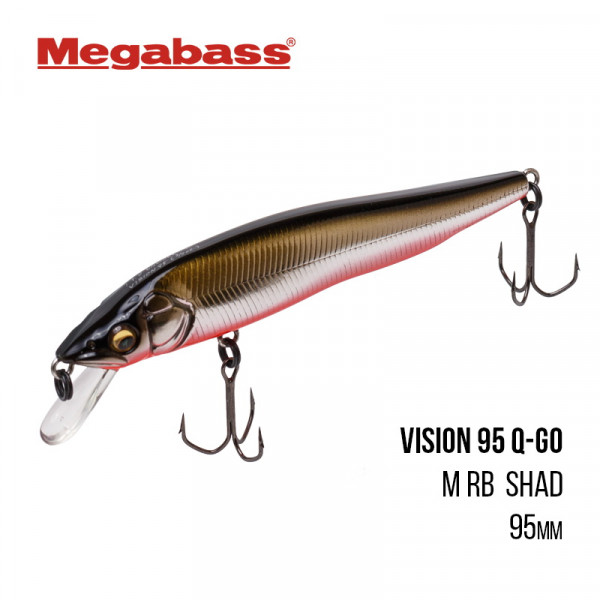 Воблер Megabass Vision 95 Q-GO (95mm, 10,6gr, 0,8-1m)