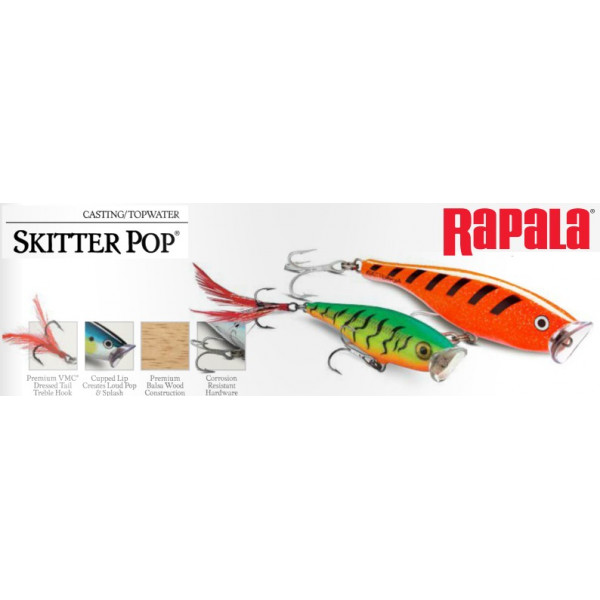 Поппер Rapala Skitter Pop 05F (5 см, 7 гр)